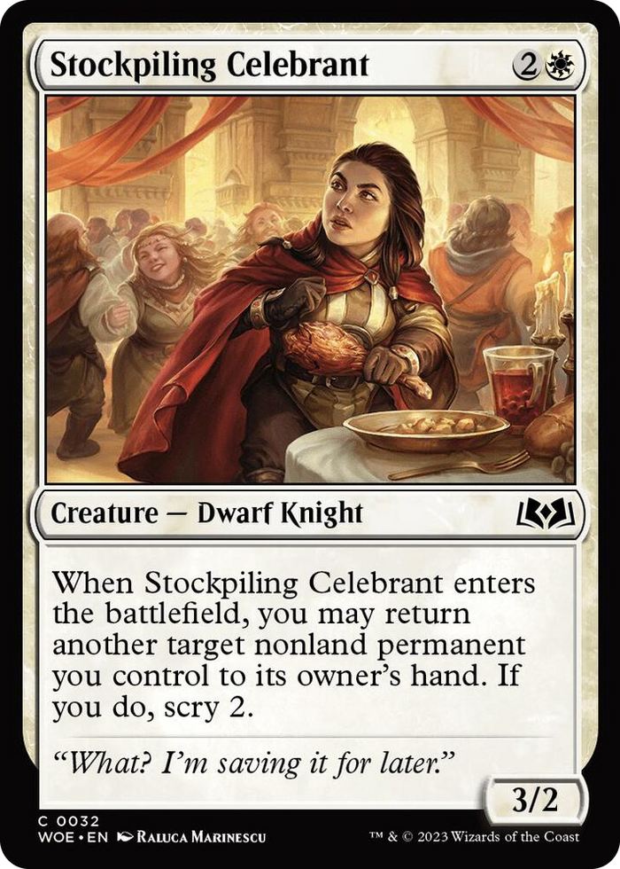 Stockpiling Celebrant #32 C - Wilds of Eldraine Pokemon card