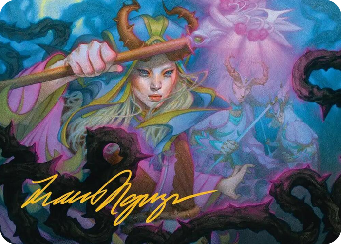 Stoic Grove-Guide Art Card (Gold-Stamped Signature) #25 S - Art Series: Lorwyn Eclipsed Pokemon card