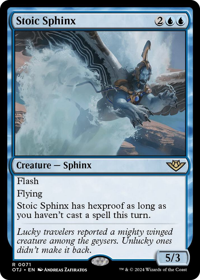 0071 Stoic Sphinx R Outlaws of Thunder Junction