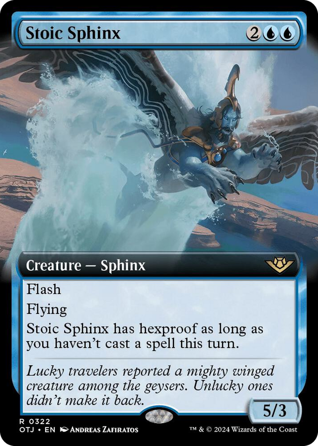 0322 Stoic Sphinx (Extended Art) R Outlaws of Thunder Junction