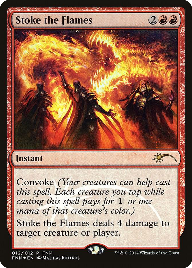 Stoke the Flames #12 P - FNM Promos Pokemon card