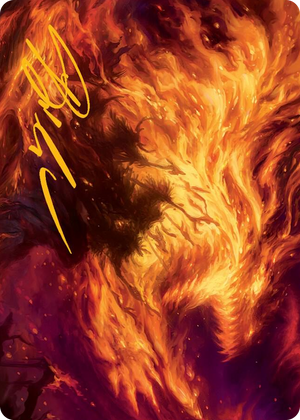 0038 Stoke the Flames Art Card (Gold-Stamped Signature) S Art Series: March of the Machine