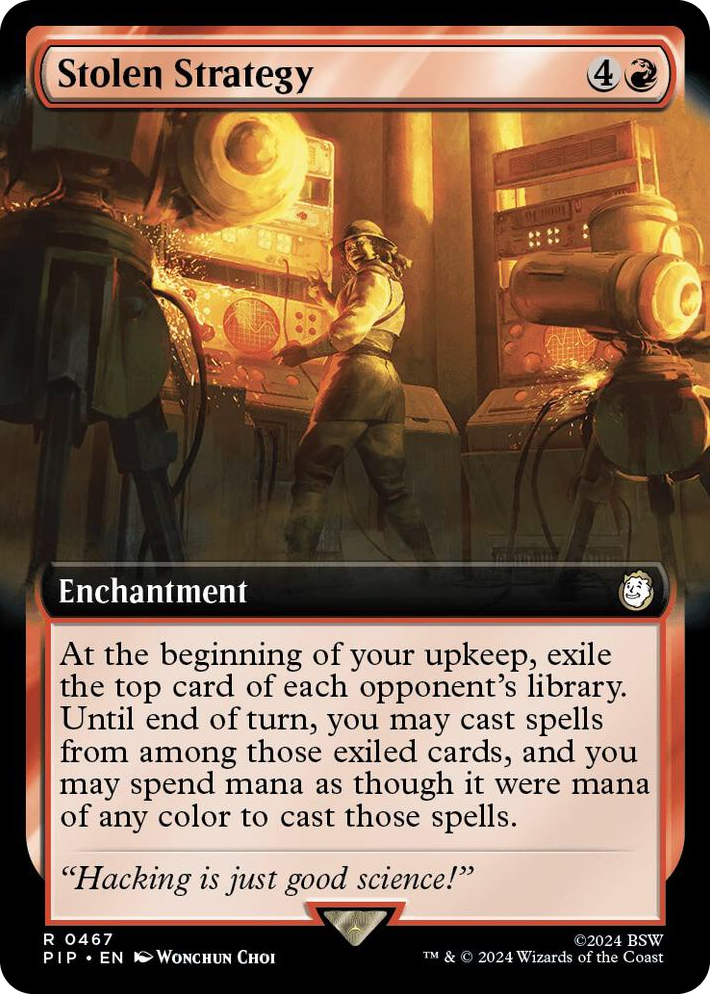 0467 Stolen Strategy (Extended Art) R Universes Beyond: Fallout