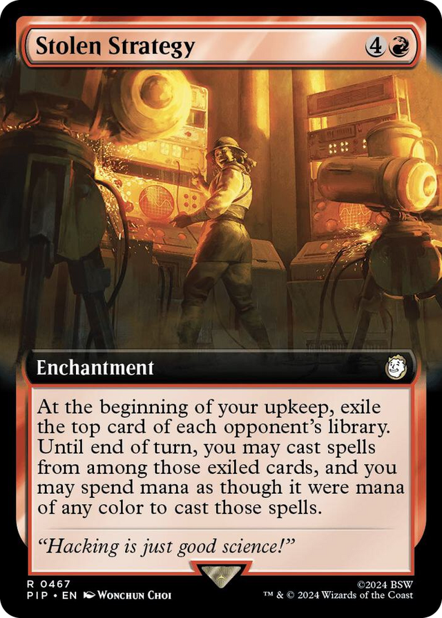 0467 Stolen Strategy (Extended Art) R Universes Beyond: Fallout
