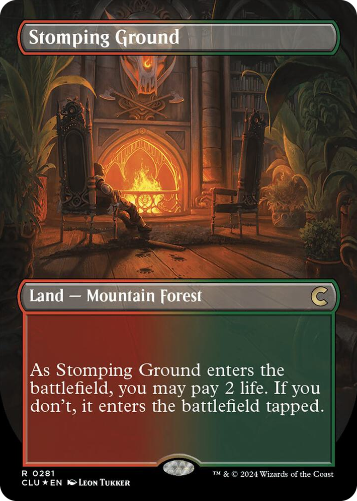 0281 Stomping Ground (Borderless) R Ravnica: Clue Edition