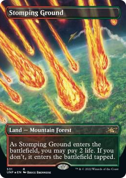 0531 Stomping Ground (Borderless) (Galaxy Foil) R Unfinity