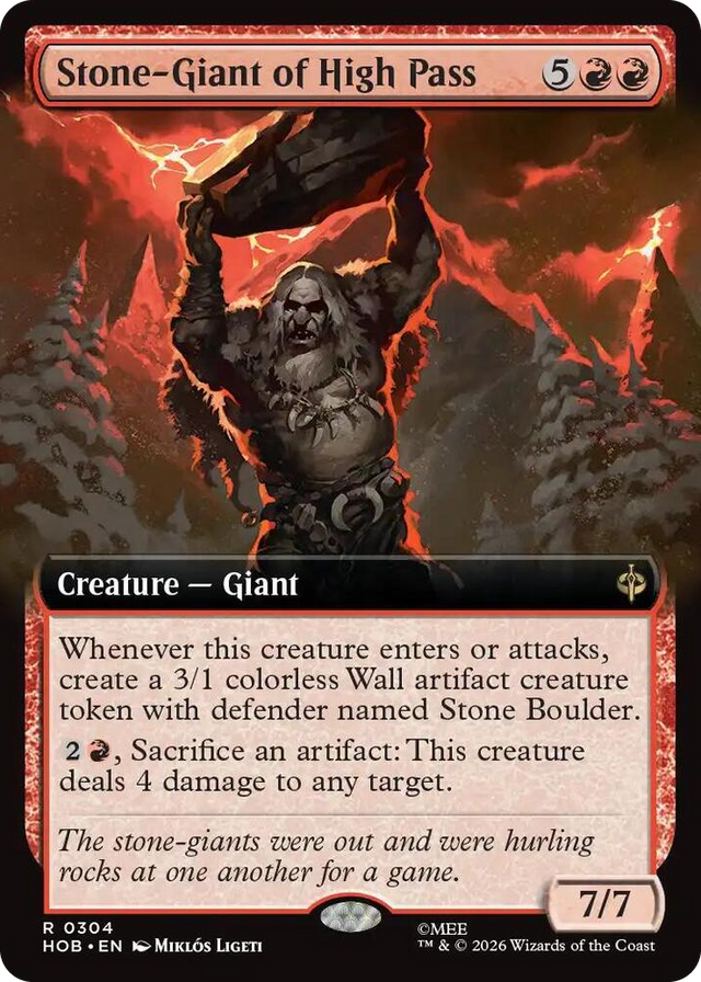 0304 Stone-Giant of High Pass (Extended Art) R The Hobbit