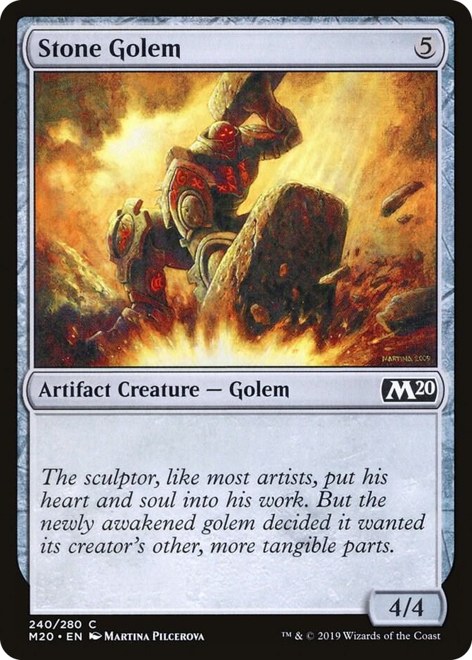 0240 Stone Golem C Core Set 2020