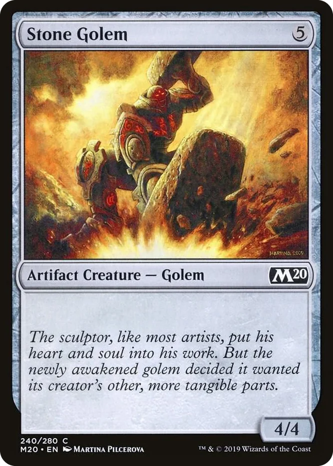 0240 Stone Golem C Core Set 2020