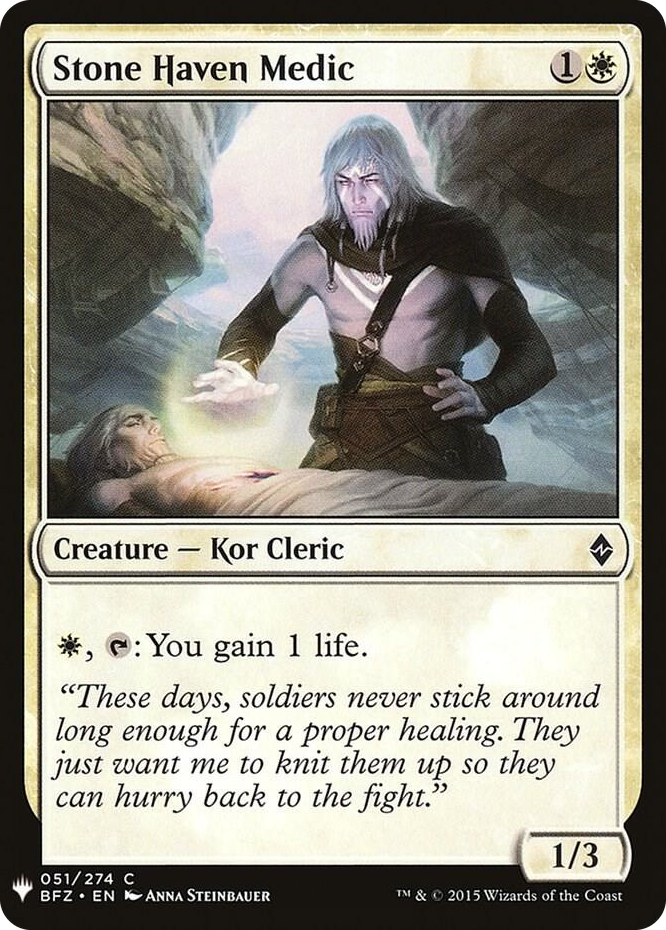 Stone Haven Medic #51 C - The List Reprints Pokemon card
