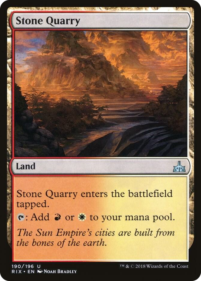 0190 Stone Quarry U Rivals of Ixalan