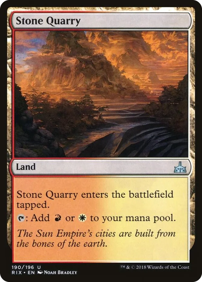 0190 Stone Quarry U Rivals of Ixalan