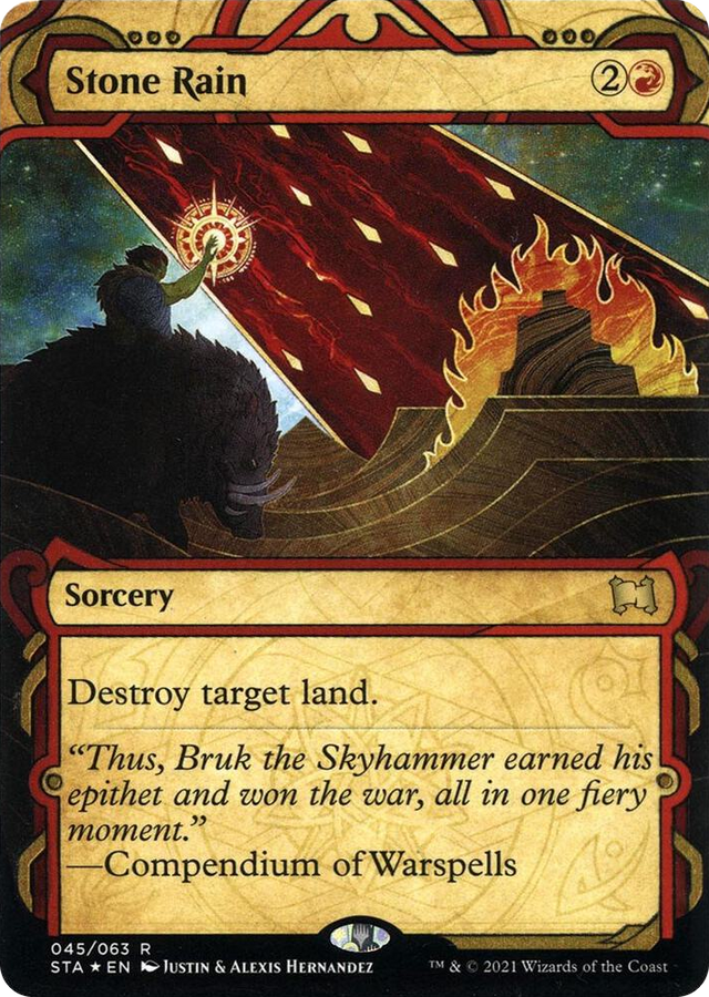 0045 Stone Rain (Foil Etched) R Strixhaven: Mystical Archive