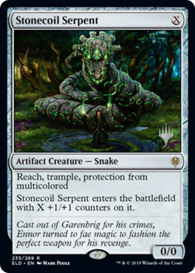 0235 Stonecoil Serpent R Promo Pack: Throne of Eldraine