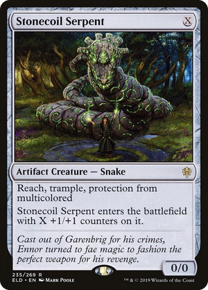 0235 Stonecoil Serpent R Throne of Eldraine
