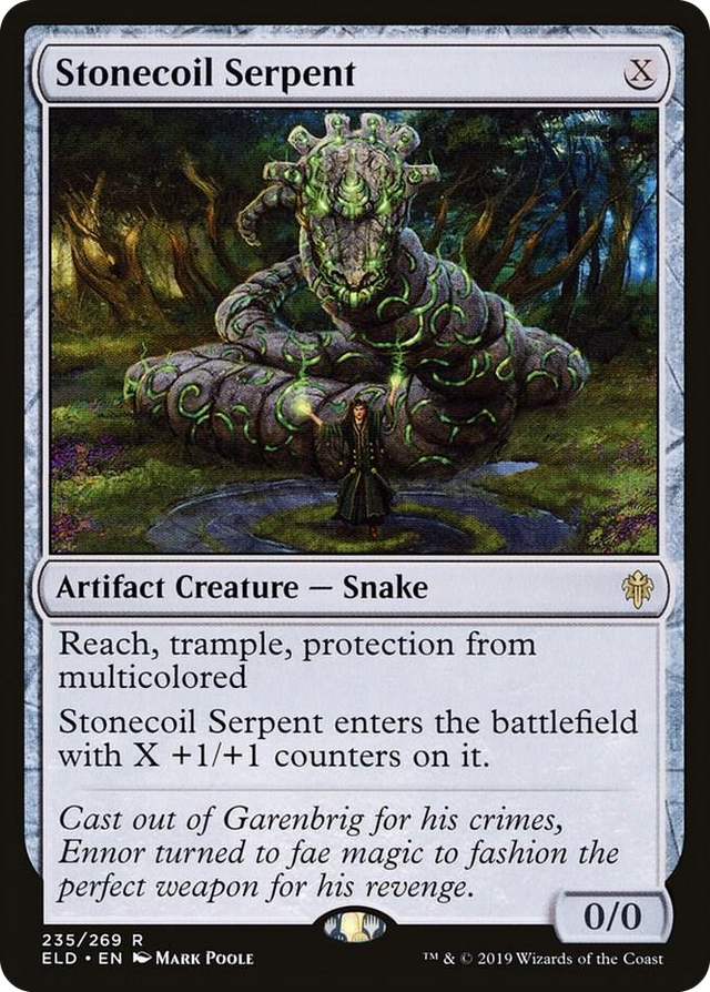 0235 Stonecoil Serpent R Throne of Eldraine