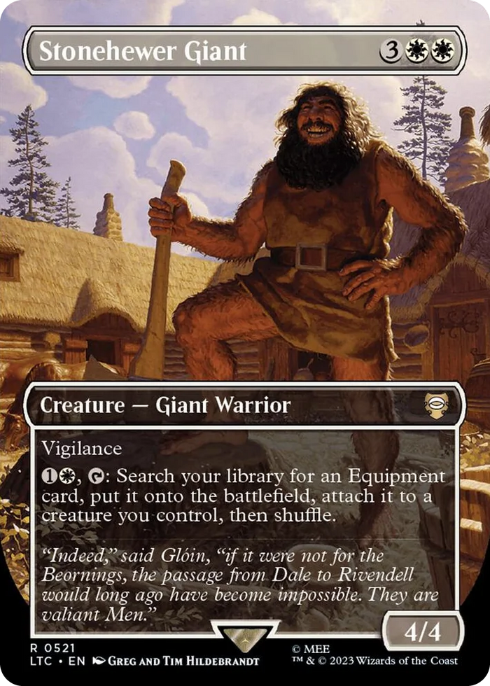 0521 Stonehewer Giant (Borderless) R Commander: The Lord of the Rings: Tales of Middle-earth