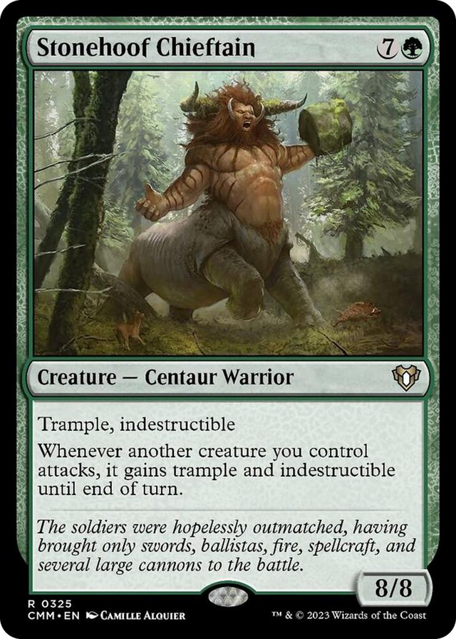 0325 Stonehoof Chieftain R Commander Masters