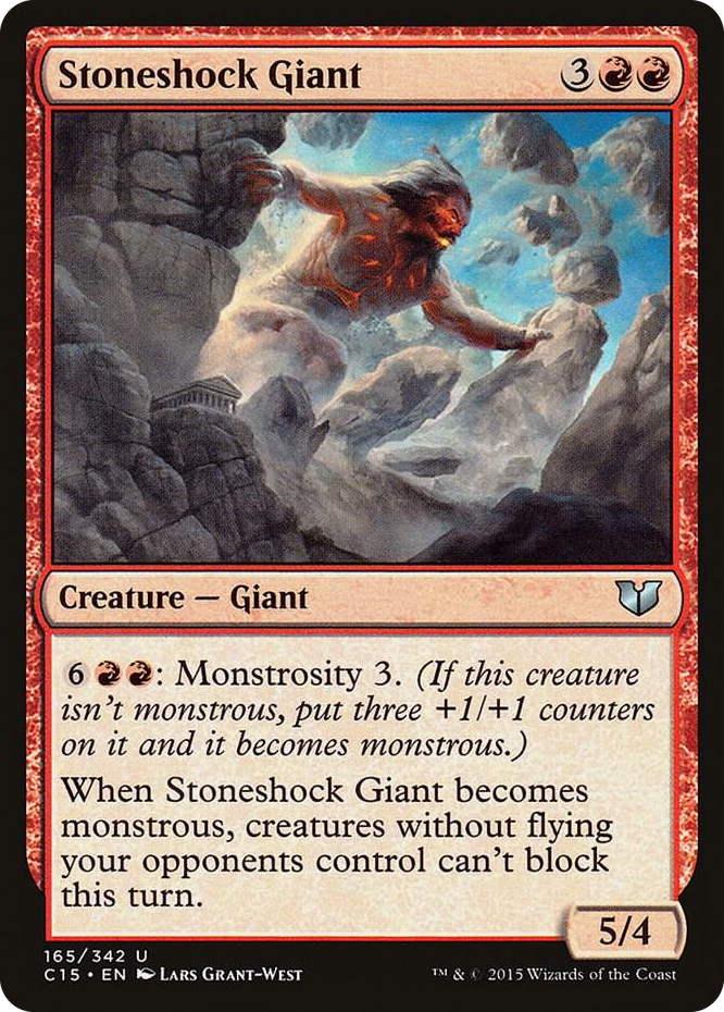 Stoneshock Giant #165 U - Commander 2015 Pokemon card