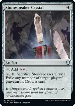 0338 Stonespeaker Crystal U Commander Legends: Battle for Baldur's Gate