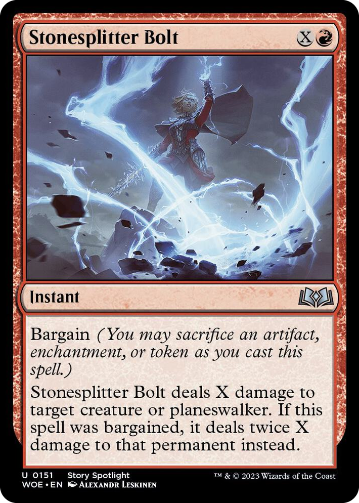0151 Stonesplitter Bolt U Wilds of Eldraine