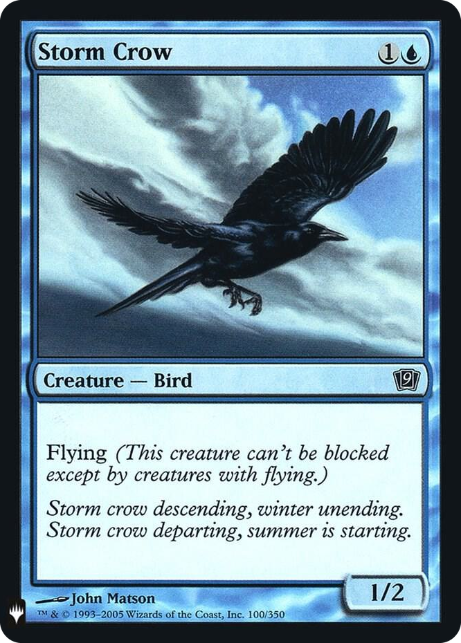 Storm Crow (9ED) #100 C - The List Reprints Pokemon card