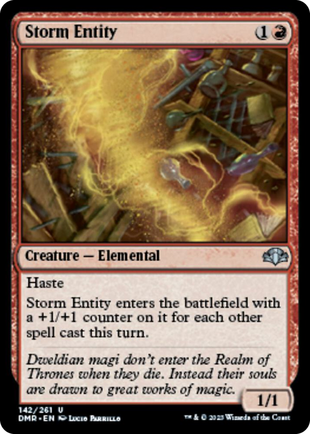 0142 Storm Entity U Dominaria Remastered