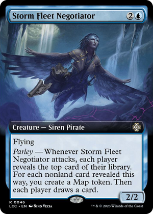 0046 Storm Fleet Negotiator (Extended Art) R Commander: The Lost Caverns of Ixalan