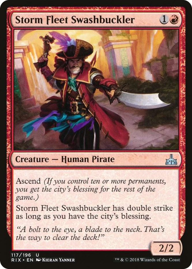 0117 Storm Fleet Swashbuckler U Rivals of Ixalan