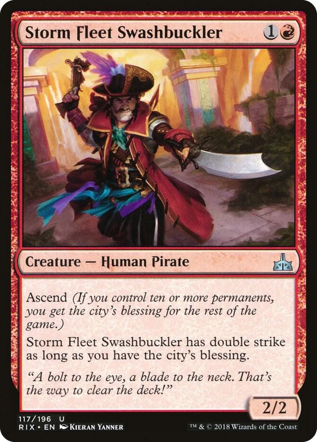 0117 Storm Fleet Swashbuckler U Rivals of Ixalan