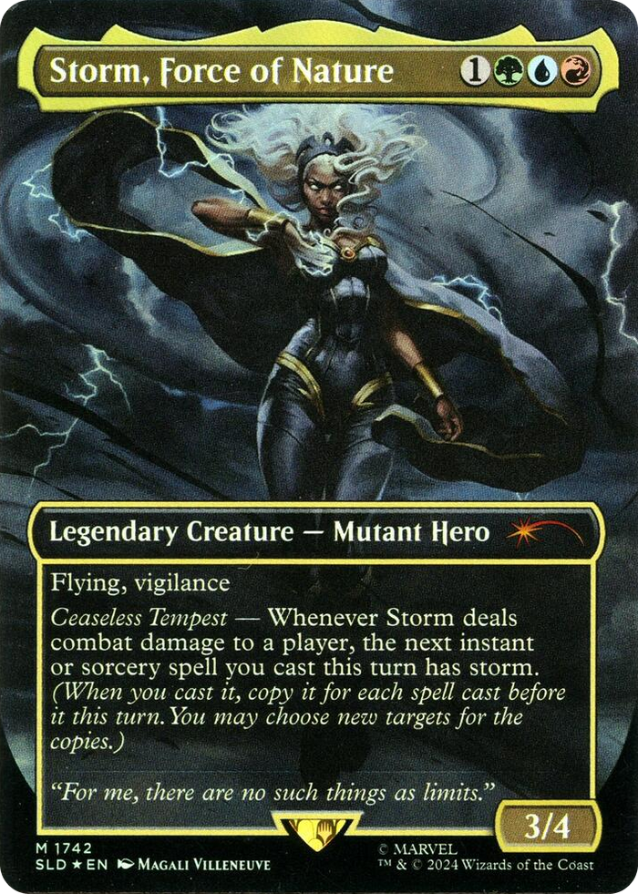 Storm, Force of Nature (Rainbow Foil) #1742 M - Secret Lair Drop Series Pokemon card