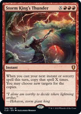 Storm King's Thunder #196 M - Commander Legends: Battle for Baldur's Gate Pokemon card