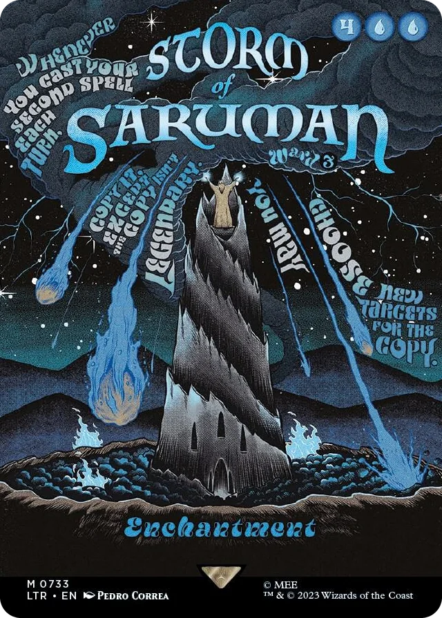 0733 Storm of Saruman (Borderless Poster) M Universes Beyond: The Lord of the Rings: Tales of Middle-earth