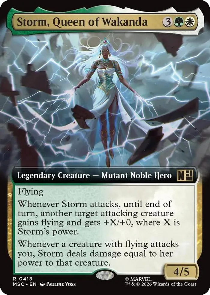 0418 Storm, Queen of Wakanda (Extended Art) R Commander: Marvel Super Heroes