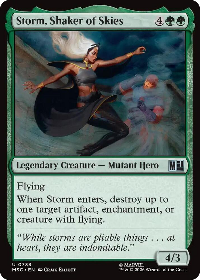 0733 Storm, Shaker of Skies U Commander: Marvel Super Heroes