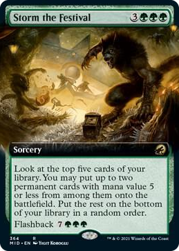0364 Storm the Festival (Extended Art) R Innistrad: Midnight Hunt