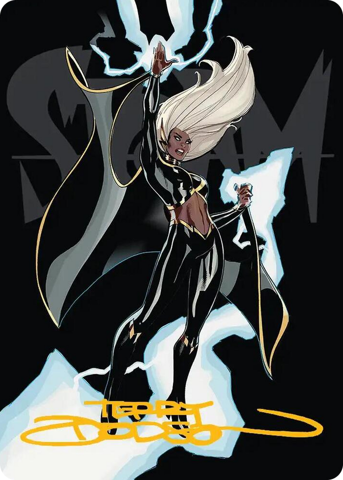 Storm, Windrider Art Card (Gold-Stamped Signature) #30 S - Art Series: Marvel Super Heroes Pokemon card