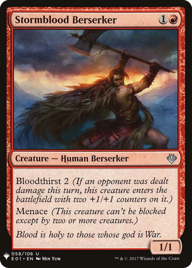 0058 Stormblood Berserker U The List Reprints
