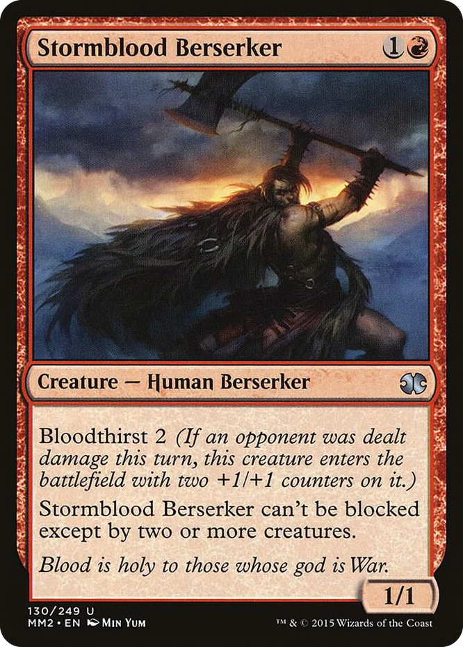 0130 Stormblood Berserker U Modern Masters 2015