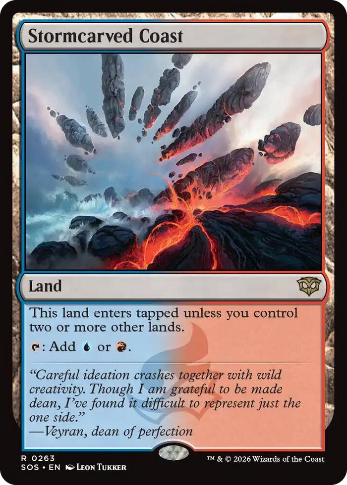 Stormcarved Coast #263 R - Secrets of Strixhaven Pokemon card