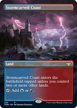 0284 Stormcarved Coast (Borderless) R Innistrad: Crimson Vow