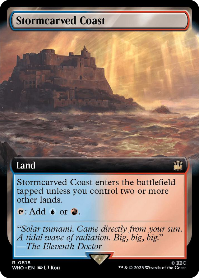 0518 Stormcarved Coast (Extended Art) R Universes Beyond: Doctor Who