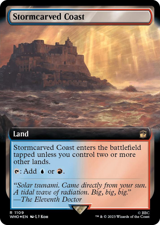 1109 Stormcarved Coast (Extended Art) (Surge Foil) R Universes Beyond: Doctor Who