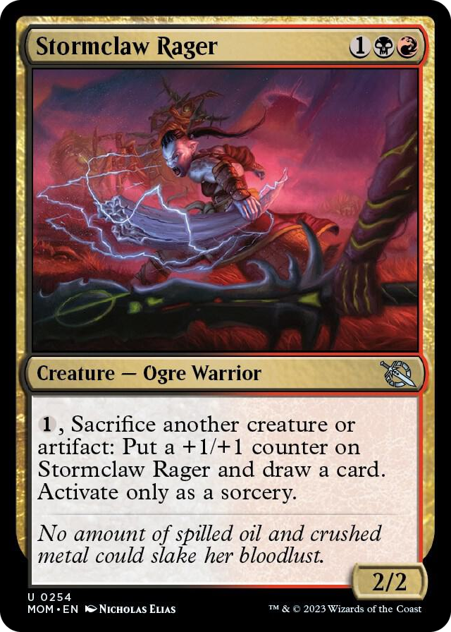 Stormclaw Rager #254 U - March of the Machine Pokemon card