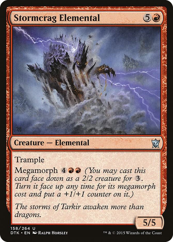 0158 Stormcrag Elemental U Dragons of Tarkir