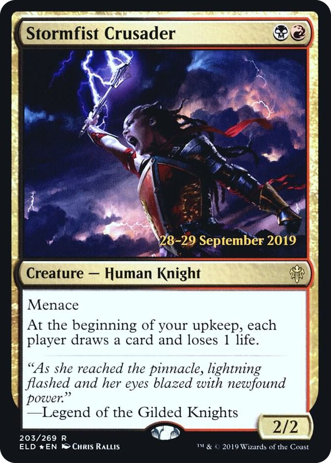 0203 Stormfist Crusader R Prerelease Cards