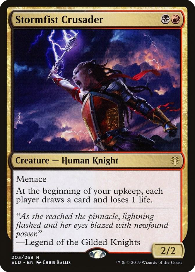0203 Stormfist Crusader R Throne of Eldraine