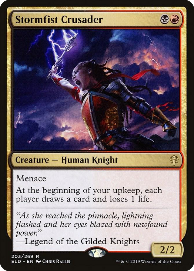 0203 Stormfist Crusader R Throne of Eldraine