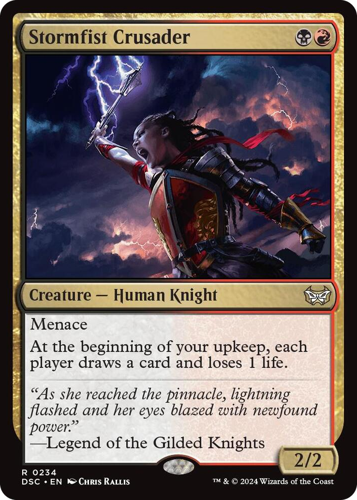 0234 Stormfist Crusader R Commander: Duskmourn: House of Horror