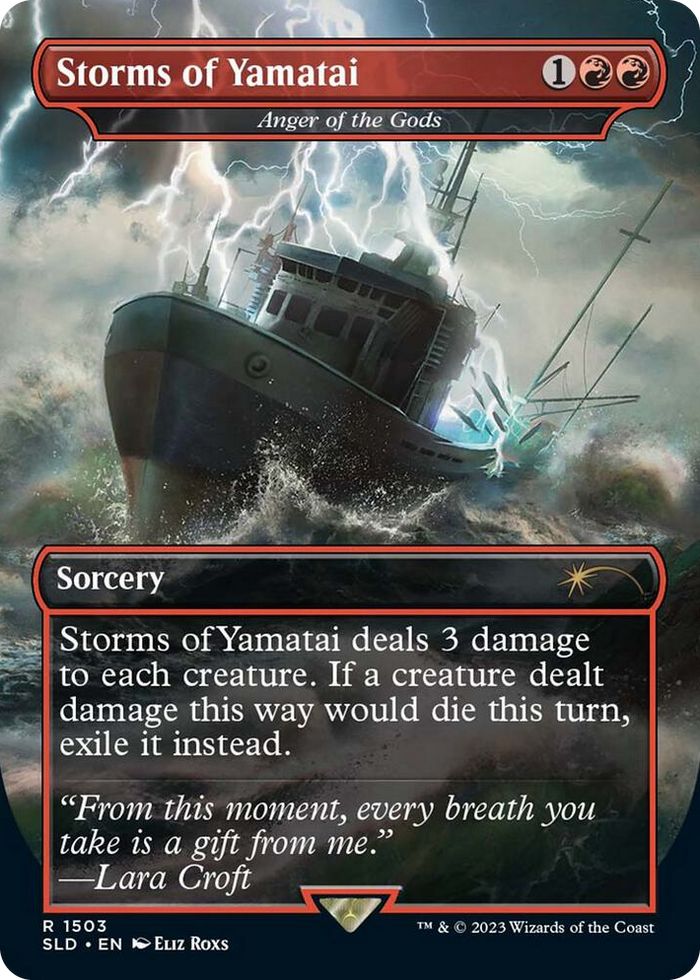 Storms of Yamatai - Anger of the Gods #1503 R - Secret Lair Drop Series Pokemon card